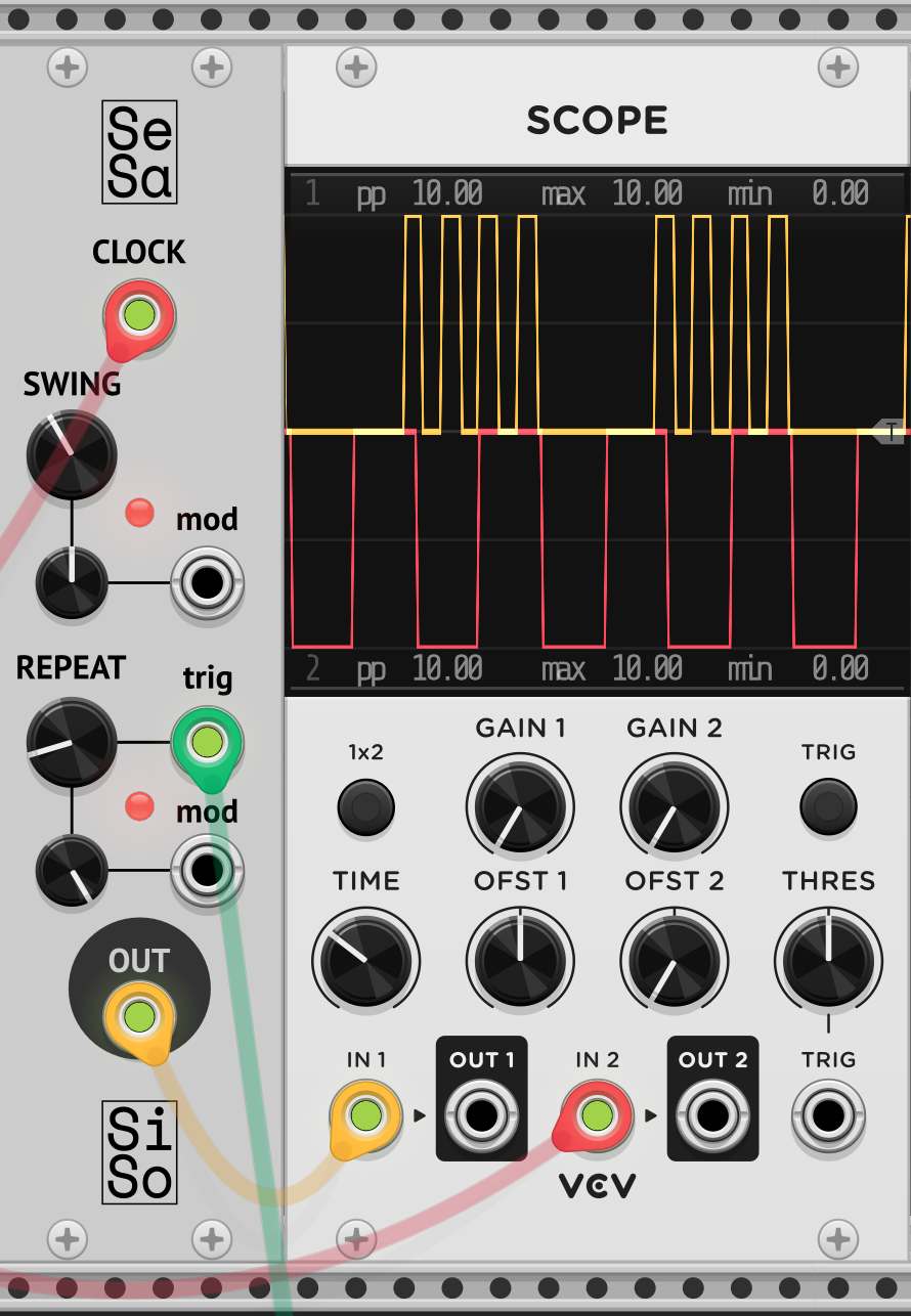 Sesame module in VCV Rack